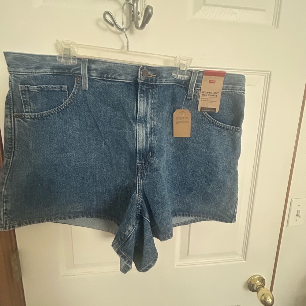 Levi's Women's High Waist Denim Shorts - Blue